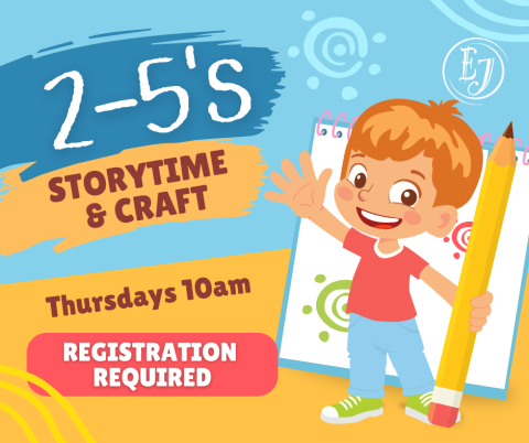 2 - 5 storytime and crafts