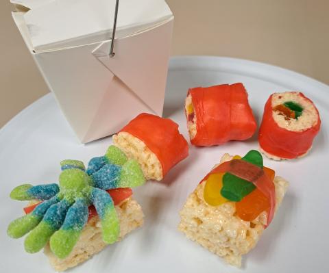 Candy & Rice Krispies Sushi