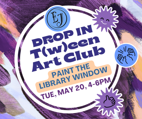 Drop-in T(w)een Art Club - Window Painting