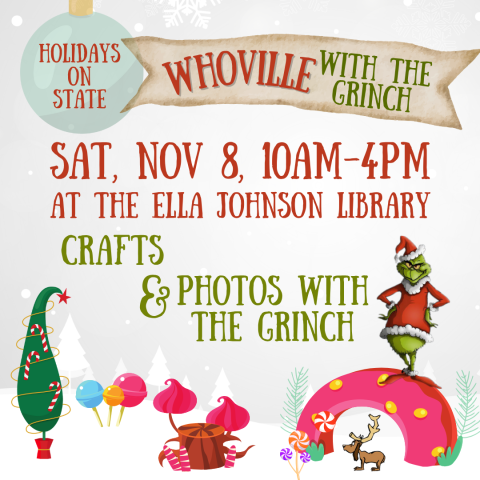 Holidays on State, Whoville at the Library, Nov 8, 10am-4pm