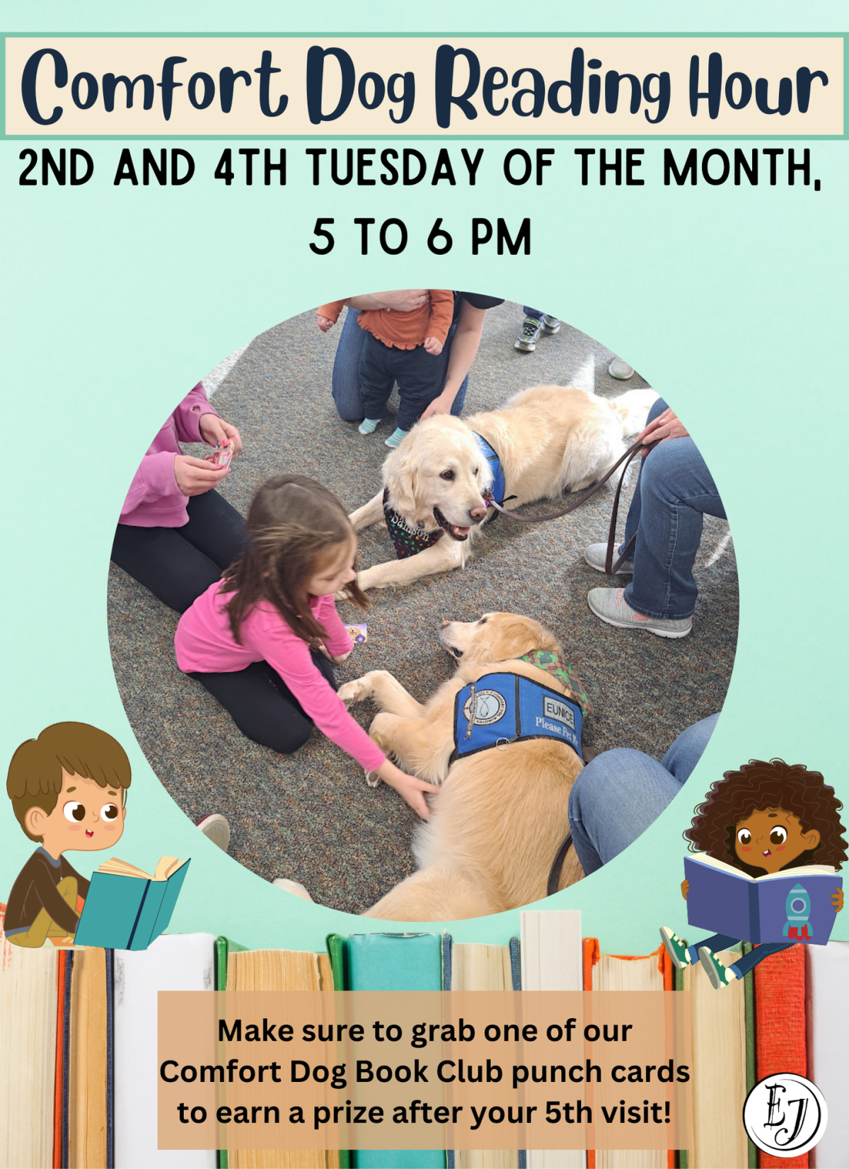 Comfort Dog Reading Hour